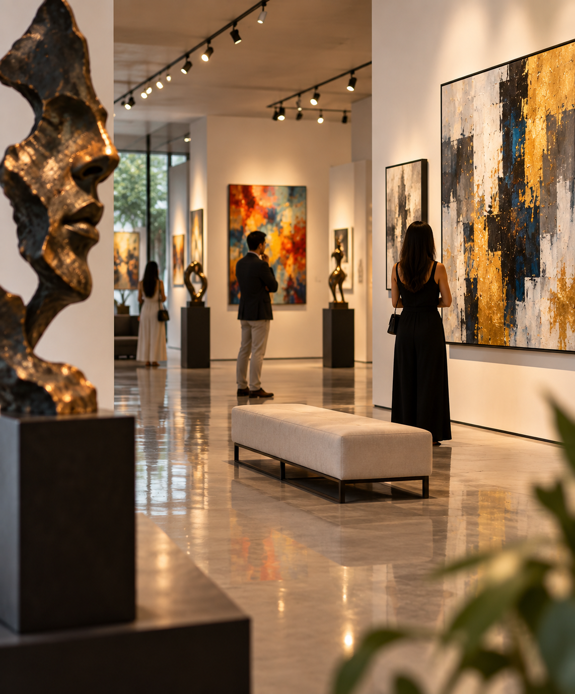 Abstract contemporary art composition